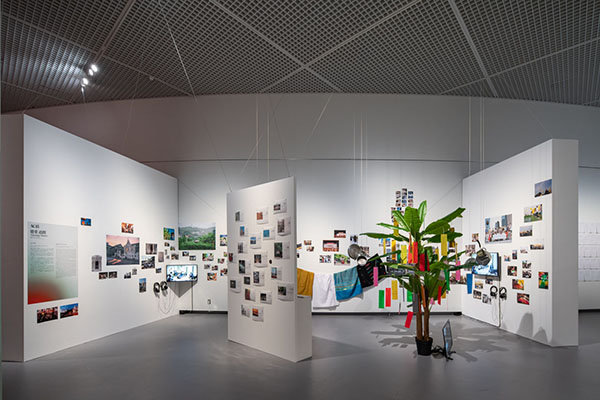 Godzilla-themed installation piece